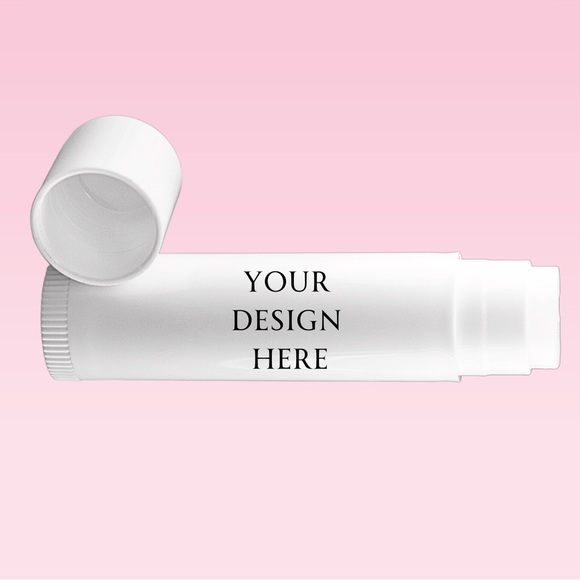 Customizable Lip Balm Tube - White